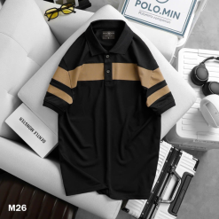 Áo Thun Nam Có Cổ Phối Sọc Độc Đáo (Có Size 3XL) - CS255