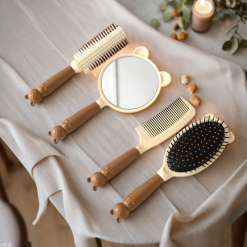 Set 4 Lược Gương Trang Điểm Cầm Tay Siêu Xinh - LGTD01