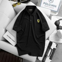 Áo Thun Nam Cổ Bẻ Thêu Logo Hình Con Ngựa Trước Ngực (Có Size 3XL) - CS264