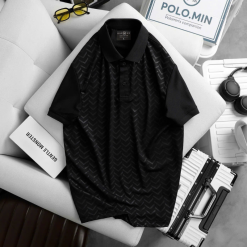 Áo Thun Nam Cổ Bẻ In Họa Tiết Cao Cấp (Có Size 3XL) - CS265