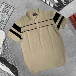 Áo Thun Nam Cổ Bẻ Phối Sọc Áo Trẻ Trung (Có Size 3XL) - CS266