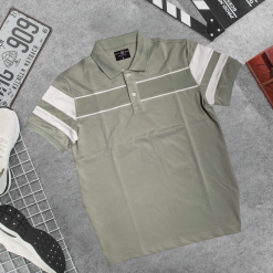 Áo Thun Nam Cổ Bẻ Phối Sọc Áo Trẻ Trung (Có Size 3XL) - CS266