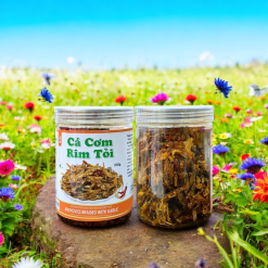 Cá Cơm Rim Tỏi Thơm Ngon 250g Hộp - CCRT250G