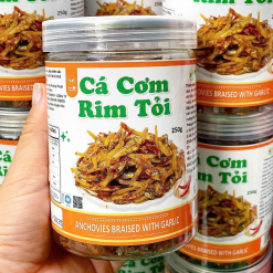 Cá Cơm Rim Tỏi Thơm Ngon 250g Hộp - CCRT250G