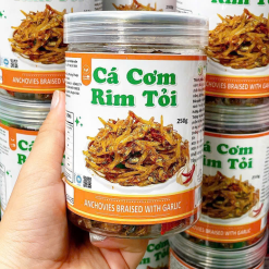 Cá Cơm Rim Tỏi Thơm Ngon 250g Hộp - CCRT250G