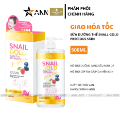 Sữa Dưỡng Thể Precious Skin Thái Lan Snail Gold Arbutin Mixed Berry Hỗ Trợ Dưỡng Sáng Da 500ml - 8859690410833