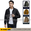 Áo Khoác Kaki Dày Lót Dù Nam Cổ Trụ Có Túi Trong Cao Cấp Big Size - AK094