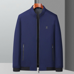 Áo Khoác Dù Nam Cổ Trụ Trong Lót Dù Sọc Có Túi Trong Cao Cấp - AK095