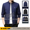 Áo Khoác Dù Nam Cổ Trụ Trong Lót Dù Sọc Có Túi Trong Cao Cấp - AK095