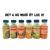 Set 6 Hũ Muối Lục Vị - Hủ Muối Thơm Ngon Hũ/100g - S6HMLVH600G