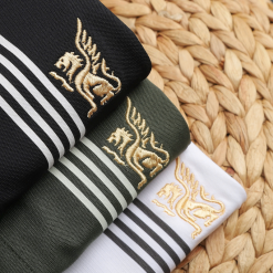 Áo Thun Polo Nam Cổ Bẻ Phối Sọc Và Thêu Logo Trước Ngực Bền Đẹp Có Big Size - CS272