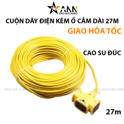 Cuộn Dây Điện - Ổ Cắm Điện Cao Cấp Chịu Lực Tốt Dài 27m - OCD02