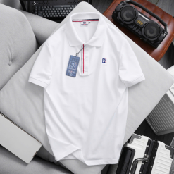Áo Thun Polo Nam - Áo Thun Nam Cổ Bẻ Phối Sọc Và Thêu Logo Trước Ngực Bền Đẹp Có Big Size - CS273