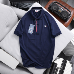 Áo Thun Polo Nam - Áo Thun Nam Cổ Bẻ Phối Sọc Và Thêu Logo Trước Ngực Bền Đẹp Có Big Size - CS273