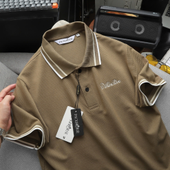 Áo Thun Polo Nam - Áo Thun Nam Cổ Bẻ Phối Sọc Cổ Và Tay Trước Ngực Thêu Logo Bền Đẹp Có Big Size - CS274