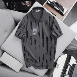 Áo Thun Polo Nam - Áo Thun Nam Cổ Bẻ In Họa Tiết Sọc Bền Đẹp Có Big Size - CS275