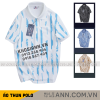 Áo Thun Polo Nam - Áo Thun Nam Cổ Bẻ In Họa Tiết Sọc Bền Đẹp Có Big Size - CS275