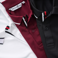 Áo Thun Polo Nam - Áo Thun Nam Cổ Bẻ Thêu Logo Trước Ngực Và Phối Sọc Chữ Cổ Áo Bền Đẹp Có Big Size - CS276