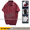 Áo Thun Polo Nam - Áo Thun Nam Cổ Bẻ Thêu Logo Trước Ngực Và Phối Sọc Chữ Cổ Áo Bền Đẹp Có Big Size - CS276