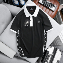 Áo Polo Nam - Áo Thun Nam Có Cổ Thêu Logo Trước Ngực Phối Sọc Cực Ngầu (Có size 3x) - CS277
