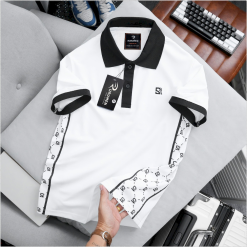 Áo Polo Nam - Áo Thun Nam Có Cổ Thêu Logo Trước Ngực Phối Sọc Cực Ngầu (Có size 3x) - CS277