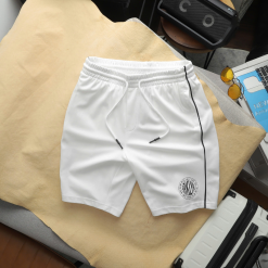 Set Bộ Nam - Set Bộ Áo Thun Nam Cổ Tròn In Logo Trước Ngực & Quần Short Phối Sọc Đen Trẻ Trung Bigsize - SBN145