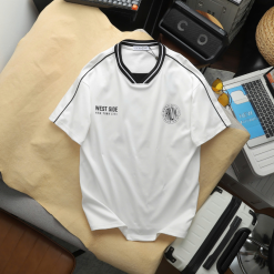 Set Bộ Nam - Set Bộ Áo Thun Nam Cổ Tròn In Logo Trước Ngực & Quần Short Phối Sọc Đen Trẻ Trung Bigsize - SBN145