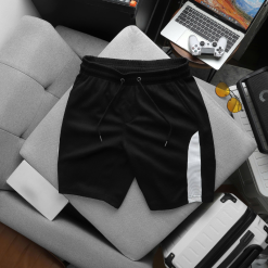 Quần Thun Nam - Quần Short Nam Lưng Thun Đươc Phối Sọc Màu Bền Đẹp Có Big Size - QB442