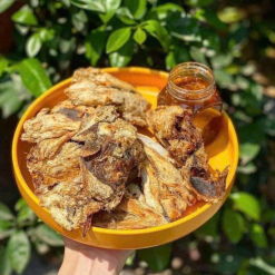 Khô Cá Đuối Chấm Mắm Me Thơm Ngon Hộp 250g - KDCMMH250G