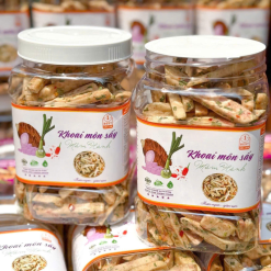 Khoai Môn Sấy Mắm Hành Thơm Ngon Hộp 500g - KMSMHH500G