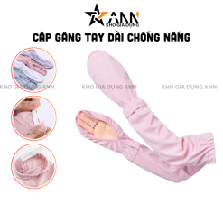 Cặp Găng Tay Dài Chống Nắng - Bao Tay Dài Vải Kim Cương Mềm Mịn - GTCN03
