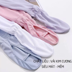 Cặp Găng Tay Dài Chống Nắng - Bao Tay Dài Vải Kim Cương Mềm Mịn - GTCN03