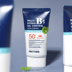 Kem Chống Nắng B5 PrettySkin 50ml Màu Xanh Dương Đậm - Hỗ Trợ Chống Nắng Dưỡng Sáng Cải Thiện Lão Hóa Da - 8800248332916