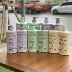 Combo Dầu Gội Xã Elvawell Màu Trắng 500ml Hỗ Trợ Nuôi Dưỡng Tóc Suôn Mượt Và Giảm Gàu - Tặng Gói Test Mini - CBELVAWELLTRANG