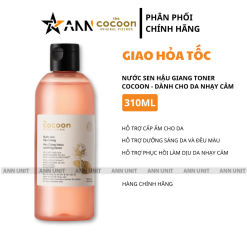 Nước Sen Hậu Giang Toner Cocoon 310ml Dành Cho Da Nhạy Cảm - Hỗ Trợ Cấp Ẩm Phục Hồi Da - 8936217700889