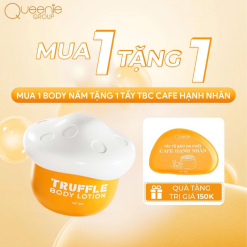 Kem Body Nấm Queenie Skin 180g - Tặng 1 Tẩy Tế Bào Chết Queenie Skin 50g - 8938563421029