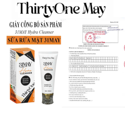 Sữa Rửa Mặt 31may Hydra Cleanser 100ml - Sữa Rửa Mặt Thirty One May Chính Hãng - 8938562528101