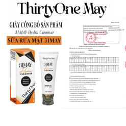 Combo Kem Nám 31may 16g & Serum Cang Bóng 31may Acnidrop 10ml & Sữa Rửa Mặt 31may Hydra Cleanser 100ml - Mỹ Phẩm Thirty One May - CB3NAM31MAY