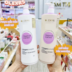 Combo Gội Xả Olexrs Argan Oil Essence Màu Tím 500ml - CBGXOMT