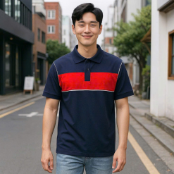 Áo Thun Nam Polo Cổ Bẻ SRB Phối Sọc Màu Trước Ngực (Có size 3x) - CS281