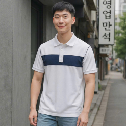 Áo Thun Nam Polo Cổ Bẻ SRB Phối Sọc Màu Trước Ngực (Có size 3x) - CS281