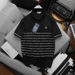 Áo Thun Nam Polo Cổ Bẻ Thêu Logo SRB Sọc Chữ (Có size 3x) - CS282