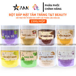 Bột Đắp Mặt Tắm Trắng Da Nguyên Chất T&T Beauty 150g/Hộp - BDMTTDTT