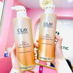 Sữa Tắm Dưỡng Sáng Da Olay B3+ Hyaluronic Acid Màu Cam 500ml - 4902430925747