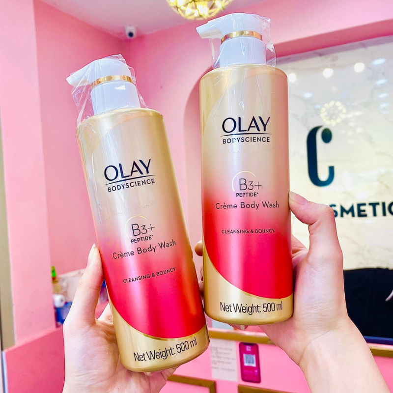 Sữa Tắm Dưỡng Sáng Da Olay B3+ Vitamin C Màu Đỏ 500ml Sữa Tắm Dưỡng Sáng Da Olay B3+ Vitamin C Màu Đỏ 500ml