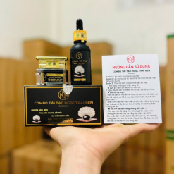 Combo Tái Tạo Ngọc Trai Đen Nn Luxury Serum 30ml & Kem Face 10g - CBTTNTDNN
