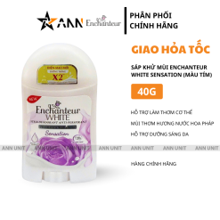 Sáp Khử Mùi Enchanteur White Sesation 40g - Sáp Khử Mùi Hương Nước Hoa Pháp - 8935212806787
