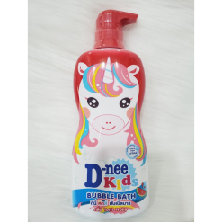 Sữa Tắm Gội Toàn Thân Cho Bé Dnee Kid Thái Lan Màu Đỏ 400ml hương dưa hấu hình con ngựa - 8851989064475