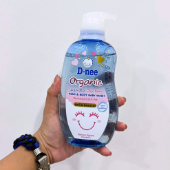 Sữa Tắm Gội Toàn Thân Cho Bé Sơ Sinh Dnee Organic Màu Xanh Dương 380ml - 8851989060392