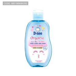 Sữa Tắm Gội Toàn Thân Cho Bé Sơ Sinh Dnee Organic Màu Xanh Dương 380ml - 8851989060392